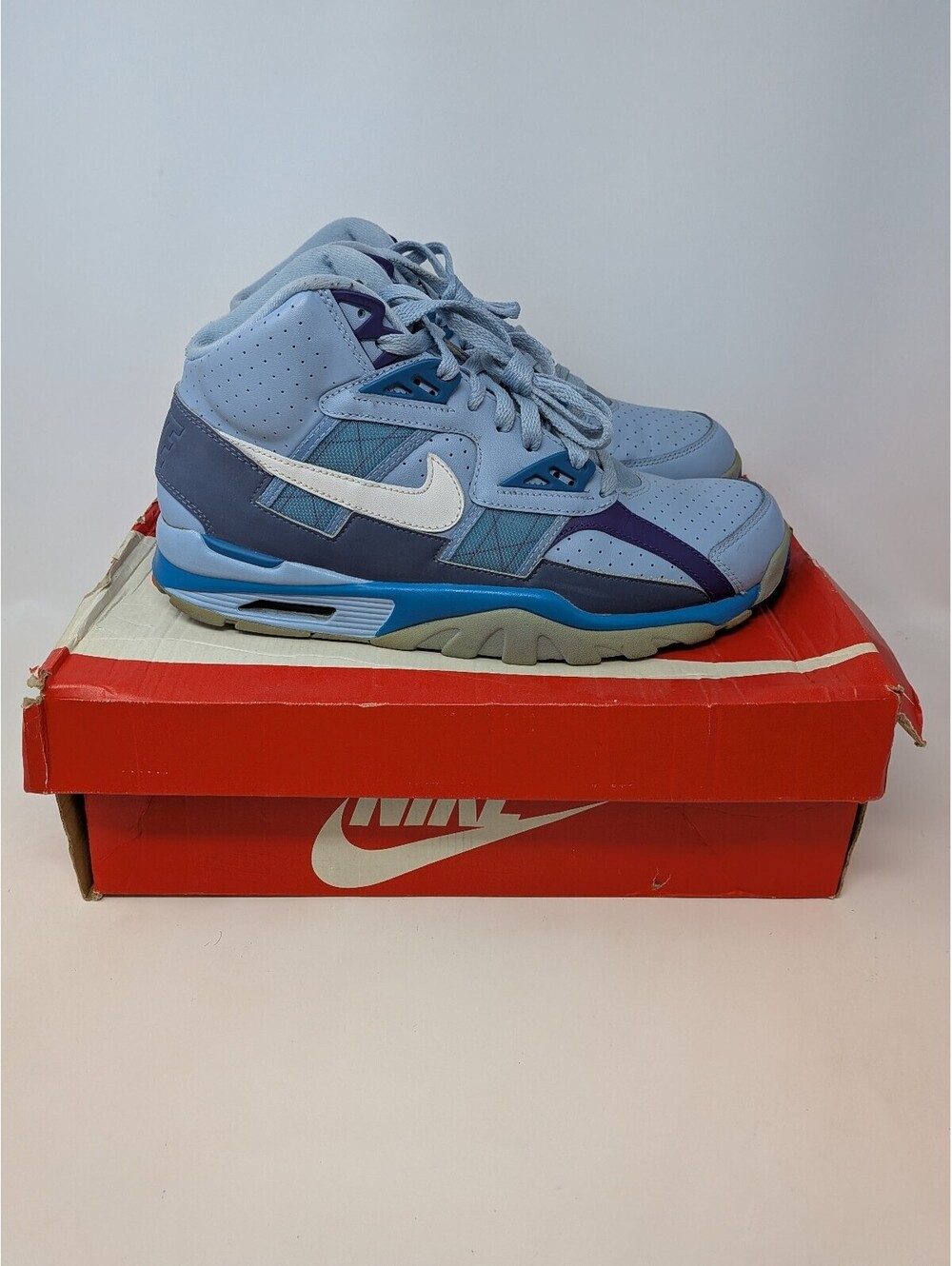 Nike Air Trainer SC High Men’s 10 Leche Blue Turquoise 302346-402